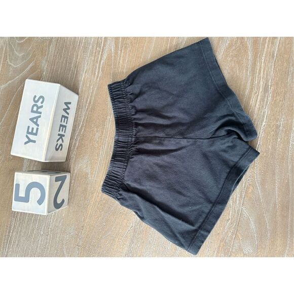 Nike /sofee girls shorts Sz 5 black/white/gray- knit athletic - pull on lot of 2 - Picture 3 of 7